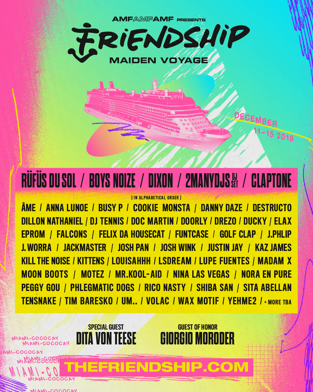 Official 2018 Friendship poster